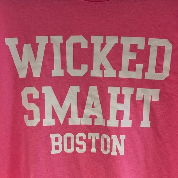 Wicked Smaht Boston Tee in Hot Pink XL unisex NWT - Picture 2 of 6